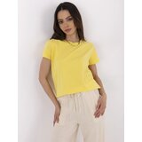 BASIC Feel Good T-shirt-CLM-TS-1640.87-yellow | Shoptok.si