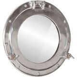  Stensko ogledalo viseče Ø38 cm aluminij in steklo | Shoptok.si