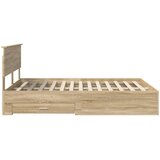  Krevetna konstrukcija s uzglavljem Sonoma hrast 140 x 190 cm | shoptok.hr