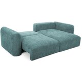 Makamii Plava sklopiva/s prostorom za odlaganje kutna garnitura od šenila (s desnim kutom/s ležaljkom) Mele – | shoptok.hr