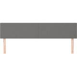  Uzglavlja tamnosiva 200x5x78/88 cm od tkanine | shoptok.hr