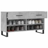  Klupa za cipele siva boja betona 102x35x55 cm konstruirano drvo | Eponuda.ba