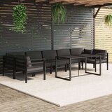  Vrtna sedežna garnitura 8-delna z blazinami aluminij antracit - - antracit siva - 46.55 - N/A - | Shoptok.si
