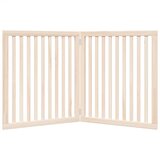  Vrata za pse s 2 panela sklopiva 160 cm od drva topole | shoptok.hr