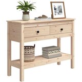  Konzolna mizica 100×35×75 trdna borovina, (20818235) | Shoptok.si