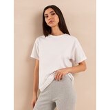 Sinsay Jednobojna pamučna majica kratkih rukava | shoptok.hr