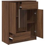  Komoda s predali in vrati, rjavega hrasta, 73x31x90 cm | Shoptok.si