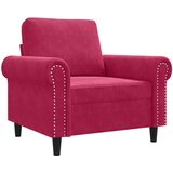  Fotelja crvena boja vina 60 cm baršunasta | shoptok.hr