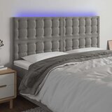  Uzglavlje svjetlosivo 180x5x118/128 cm baršunasto Cijene