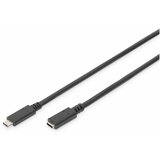 Digitus USB kabel USB 3.2 gen. 1 (USB 3.0) USB-C® vtič\, USB-C® vtičnica 0.70 m črna primeren za obojestranski priključek AK-300210-007-S, (20416079) Cene
