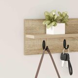  Vješalica za kapute na zidu Sonoma hrast 60 x 10,5 x 18 cm | Eponuda.ba