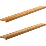  Prozorske klupice 2 kom svijetlosmeđe 160x15x2 cm masivne hrast | shoptok.hr