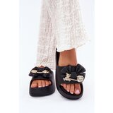 Boto Women's Foam Platform Sandals With Bow And Brooch Black Marlize | shoptok.hr