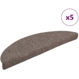  Prostirke za stepenice, samoljepljive, 5 kom, 56x17x3 cm, bež, poluokrugle | shoptok.hr