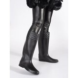 Shelvt Matte black women's wellingtons | Eponuda.ba