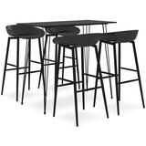  5-dijelni barski set crni Cijene