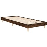  Posteljni okvir dimljeni hrast 75x190 cm inženirski les | Shoptok.si