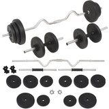 vidaXL Komplet uteži in ročk 30 kg Cene
