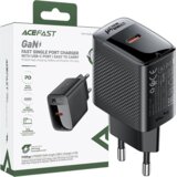 Acefast MREŽNI POLNILEC A102 GAN USB-C PD 30W ZA TELEFONE ČRN, (21974842) Cene