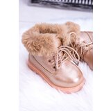 Boto Warmed Children's Booties Trappers Pink Gold Fobos | ePonuda.com