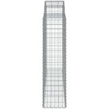  Lučne gabionske košare 2 kom 200x50x160/180cm pocinčano željezo | shoptok.hr