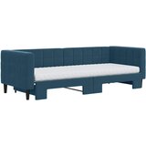  Dnevni krevet na razvlačenje plavi 80 x 200 cm baršunasti | shoptok.hr