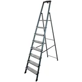 aluminijasta lestev 7+1 (delovna višina: 3,7 m, nosilnost: 150 kg)