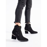 SEASTAR Black openwork women's cowboy boots | Shoptok.si