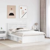  Okvir za krevet Bijelo 160 x 200 cm Čvrsto borovo drvo | shoptok.hr