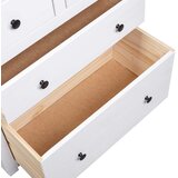  Komoda od borovine bijela 80 x 40 x 83 cm asortiman Panama | shoptok.hr