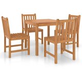  Vrtni blagovaonski set od 5 dijelova 80x80 cm masivno tikovino drvo | shoptok.hr