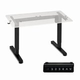  Električni okvir stola podesiv po visini 72-118 cm za radne povr&amp;scaron;ine do 160 cm crne boje modernhome Slike