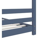  Otroški posteljni okvir siv iz trdne borovine 70x140 cm | Shoptok.si