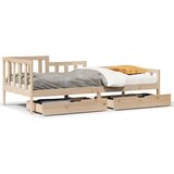 vidaXL Dnevni krevet s ladicama bez madraca 90x200 cm masivno drvo | shoptok.hr