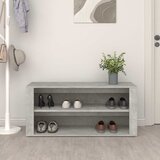  Stalak za cipele boja betona 100x35x45 cm konstruirano drvo | shoptok.hr