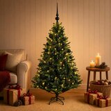  Umjetno božićno drvce s kuglicama 150 cm 150 LED lampica Slike