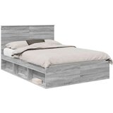  Konstrukcija postelje z vzglavjem Siva Sonoma 140 x 190 cm, (5000103213) | Shoptok.si