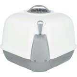 Trixie WC za mačke Maro s pokrovom in lopatko 60x43x52 cm siva/bela | Shoptok.si