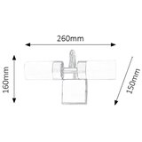Rabalux betty zidna lamparm led 2x4W,bronza,IP44 kupatilska rasveta | Eponuda.com