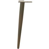  Noge kavne mize stožčaste oblike 4 kosi naravno jeklo 42-43 cm, (21828684) | Shoptok.si
