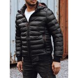 DStreet Men's quilted jacket with hood black | Shoptok.si