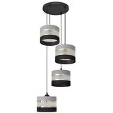  Luster na sajli HELEN 4xE27/15W/230V crna/siva/zlatna | Eponuda.com