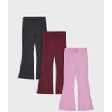 Sinsay Pamučne flare tajice 3 pack | shoptok.hr