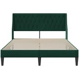  Krevetna konstrukcija Tamnozelena 120 x 190 cm Baršun | shoptok.hr