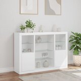  Komode s LED svjetlima 3 kom bijele od konstruiranog drva | shoptok.hr