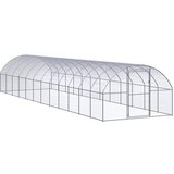 Vanjski kokošinjac 3 x 12 x 2 m od pocinčanog čelika | shoptok.hr