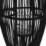 Viseći svijećnjak od bambusa crni 95 cm | shoptok.hr