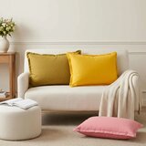  Jastuk s jastukom HOUTEN 2 kom. Svijetlo žuta Umjetni lan - Svjetložuta 50 x 75 cm 2 | shoptok.hr
