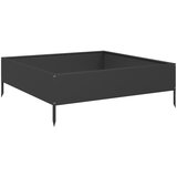  Povišena vrtna gredica crni 100x100x33,5 cm od čelika | shoptok.hr