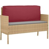 vidaXL Zunanja blazina Bordova Poliester 120 x 12 x 40 cm | Shoptok.si